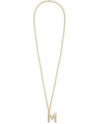 Roxanne Assoulin - Big Puffy Initial Necklace - Lyst