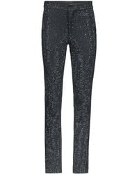 Area - Crystal-Embellished Tuxedo Trousers - Lyst