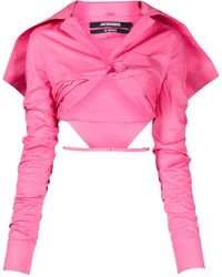 Jacquemus - La Chemise Meio Cropped Shirt - Lyst