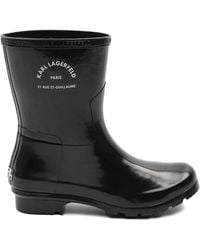 KARL LAGERFELD - Logo Rain Boots - Lyst