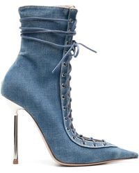 Le Silla - Colette 120mm デニムブーツ - Lyst
