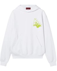 Gucci - Sudadera de algodón con capucha y logo - Lyst