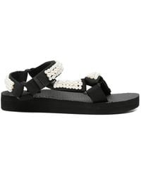 ARIZONA LOVE - Faux-Pearl Embellished Touch-Strap Sandals - Lyst