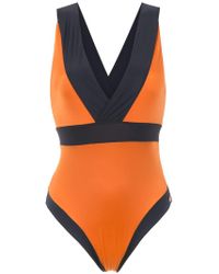Brigitte Bardot Panelled swimsuit - Gelb