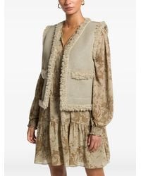 Michael Kors - Faux Shearling Open Front Vest - Lyst