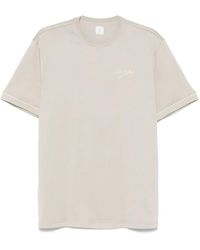 Eleventy - Embroidered-Logo T-Shirt - Lyst