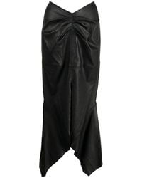 Maticevski - Analogy Leather Midi Skirt - Lyst