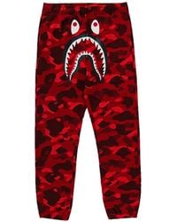 A Bathing Ape - Color Camo Shark Track Pants - Lyst