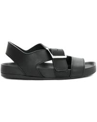 Loewe - Buckle-Strap Flat Sandals - Lyst