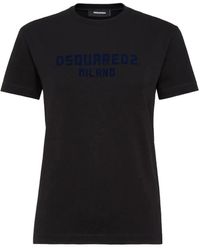 DSquared² - Logo-Print Cotton T-Shirt - Lyst