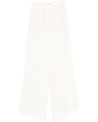 forte_forte - Pleated Wide-Leg Trousers - Lyst