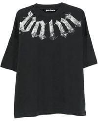 Palm Angels - Big Neck Logo Printed T-Shirt - Lyst