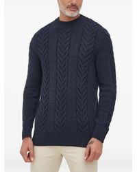 Barbour - Cable-Knit Crew-Neck Sweater - Lyst