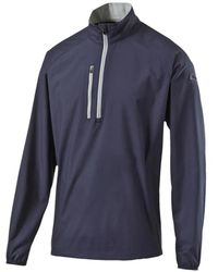 PUMA - Logo-Print Long-Sleeve Wind Jacket - Lyst