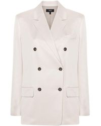 Theory - Notched-lapels Double-breasted Blazer - Lyst