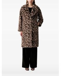 Joseph Ribkoff - Leopard-Print Faux-Fur Coat - Lyst