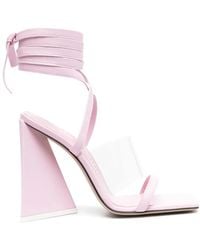 The Attico - Isa Ankle-Tie Sandals - Lyst