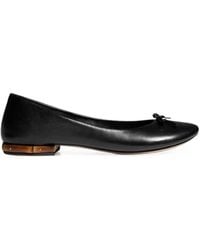 Gucci - Bamboo-Detail Bow Ballet Flats - Lyst