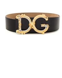 Dolce & Gabbana - Logo Leather Belt - Lyst