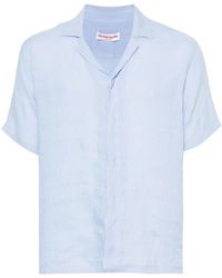 Orlebar Brown - Linen Short-Sleeved Shirt - Lyst
