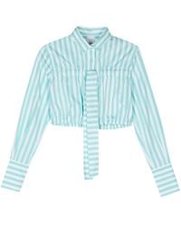 Patou - Bow-detail Striped Shirt - Lyst