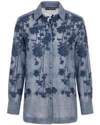 Ermanno Scervino - Overhemd Met Geborduurde Bloemen - Lyst