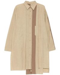 Yohji Yamamoto - Panelled Asymmetric Shirt - Lyst