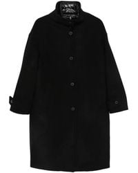 Herno - Button-Up Funnel-Neck Coat - Lyst