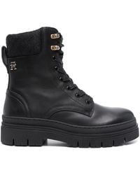Tommy Hilfiger - Stiefel Mit Aufgesticktem Monogramm - Lyst