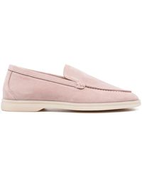 SCAROSSO - Ludovica Round-Toe Loafers - Lyst