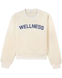 Sporty & Rich - Logo-Patch Fleece Jumper - Lyst