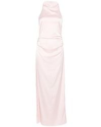 ROTATE BIRGER CHRISTENSEN - Robe Longue Froncée À Dos-Nu - Lyst