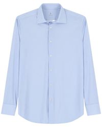 BOGGI - Shirt Slim-Fit Stretch-Nylon Herringbone B Tech - Lyst