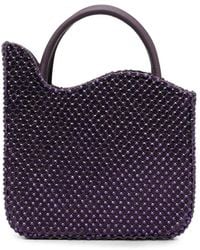 Le Silla - Ivy Crystal-Embellished Wave-Edge Tote Bag - Lyst