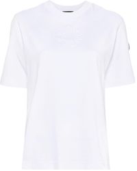 Moncler - T-Shirt mit Logo-Prägung - Lyst