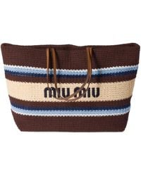 Miu Miu - Crochet Tote Bag - Lyst