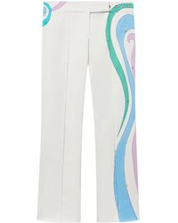 PUCCI - Marmo-Print Cotton-Blend Trousers - Lyst