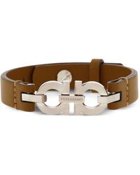 Ferragamo - Bracelet À Double Gancini - Lyst