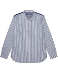 Junya Watanabe - Hemd mit gestreiften Einsätzen - Lyst