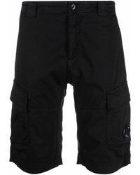 Company Cotton Cp Company Cargo Lens Sweat Shorts in Orange for Men Mens Clothing Shorts Cargo shorts C.P 
