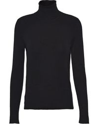 Prada - Roll-Neck Cashmere-Silk Jumper - Lyst