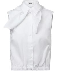 DRYKORN - Chemise Sans Manches À Col Noué Tiriel - Lyst
