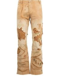 Who Decides War - Unearthed Button-Fastening Distressed Trousers - Lyst