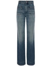 Victoria Beckham - Alina Patch-Pocket Jeans - Lyst