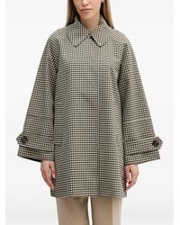 Barbour - Kennedy Jas Met Pied-De-Poule Print En Rits - Lyst