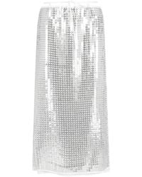 Isabelle Blanche - Metallic Midi Skirt - Lyst