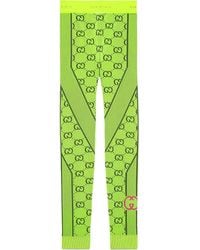 Gucci - Love Parade Neon Jacquard-knit Leggings - Lyst