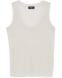 Nenette - Metallic-Effect Tank Top - Lyst
