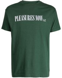 Pleasures - T-Shirt mit Logo-Print - Lyst