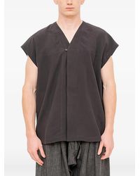 Jan Jan Van Essche - V-Neck Sleeveless Shirt - Lyst